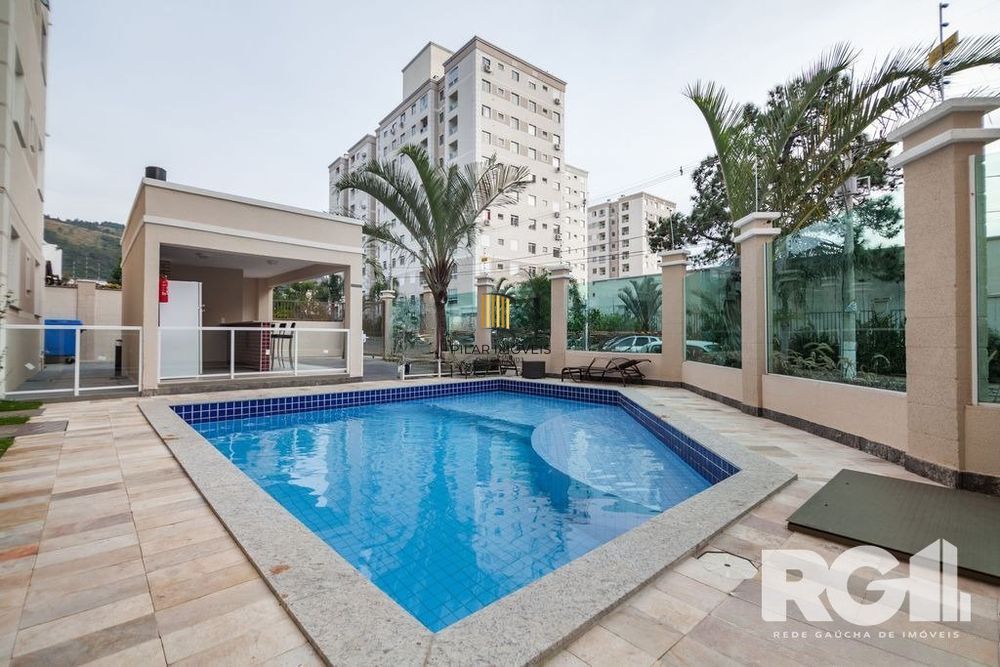 Apartamento 2 dormitórios, 1 vaga e elevador no Morro Santana.