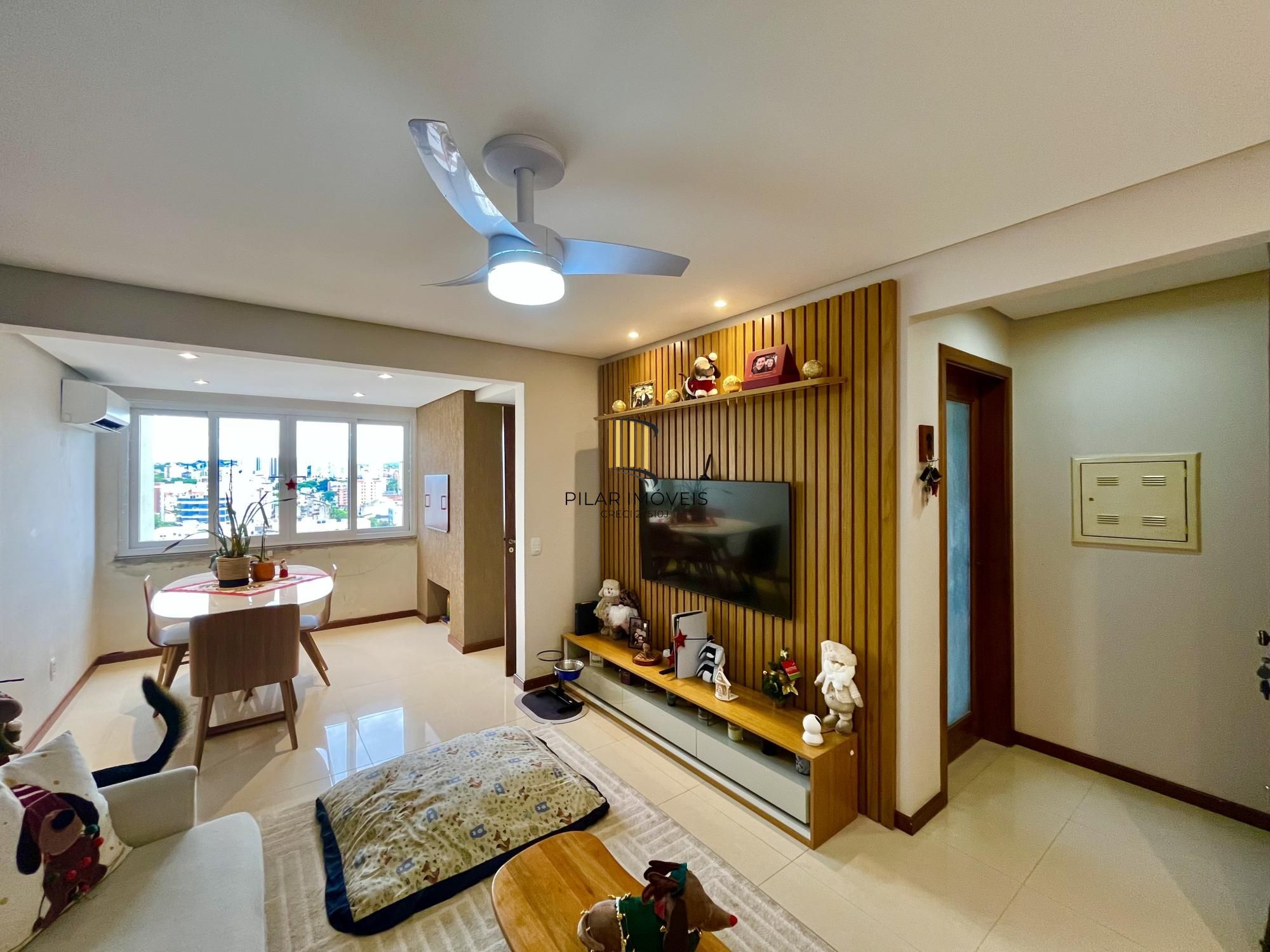 Apartamento semimobiliado em condomínio com infra de lazer no Cristo Redentor