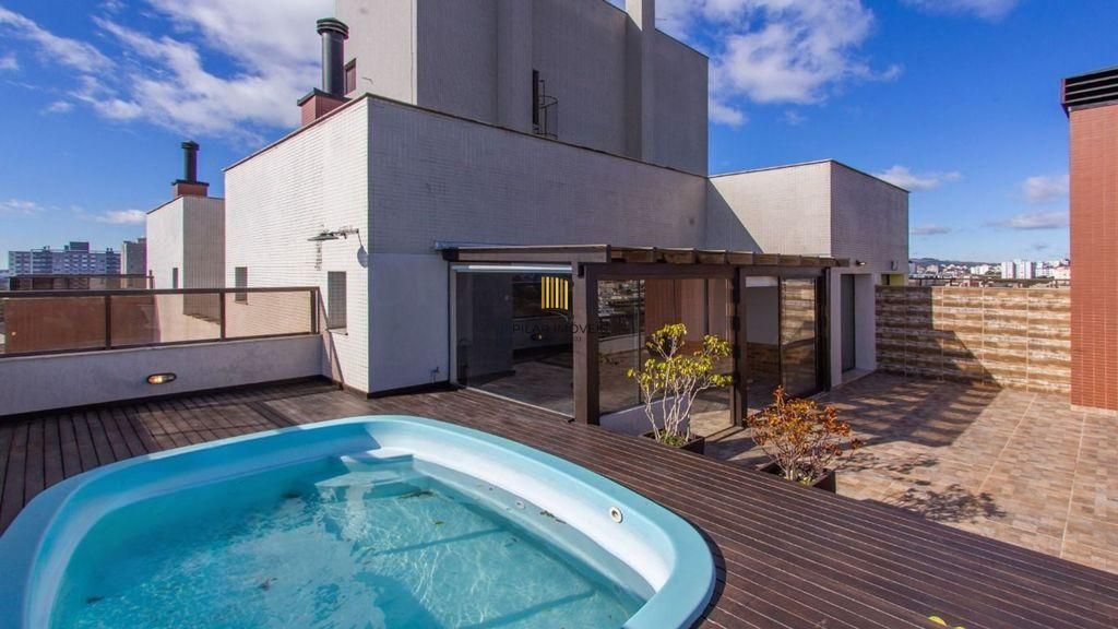 Cobertura 3 dormitórios, piscina, lareira, vista e 3 vagas no Solarium Lindóia