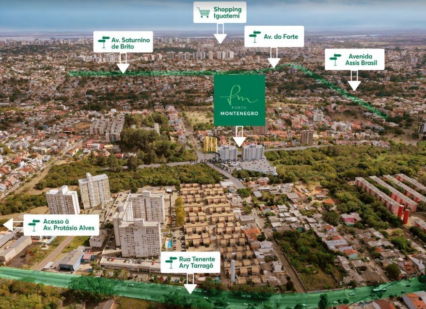 PORTO NOBRE vende apartamento PORTO MONTENEGRO, de 2 dormitórios, sendo 1 suíte, na Região do Jardim Planalto.