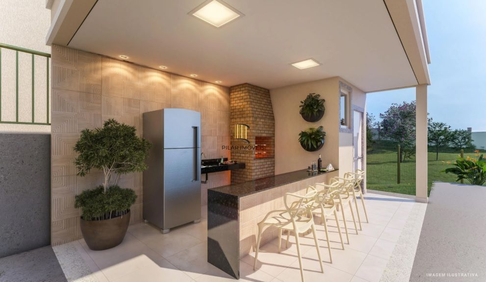 PORTO NOBRE vende apartamento no Jardim Planalto, com 2 dormitórios e varanda com churrasqueira