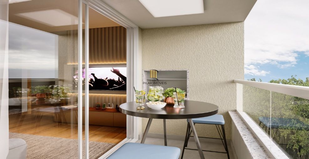 PORTO NOBRE vende apartamento 2 dormitórios, sendo 1 suíte, com varanda e churrasqueira