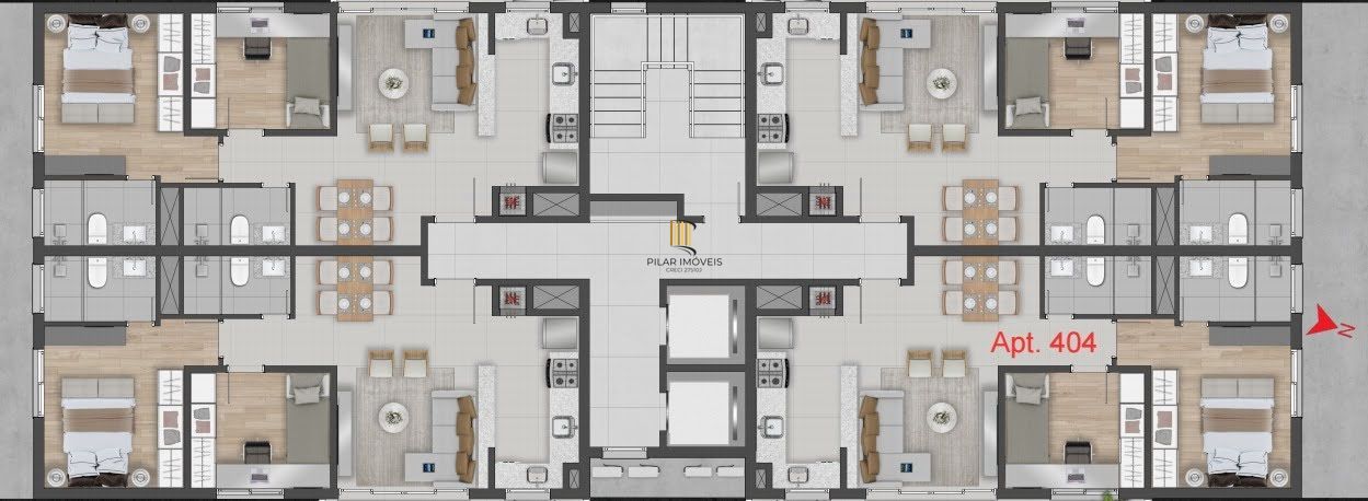 Apartamento 2 dormitórios no bairro Petrópolis