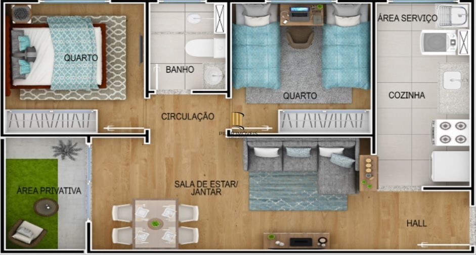 PORTO NOBRE vende apartamento PORTO BOA VISTA, na Zona Norte de POA.
