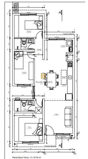 Casa térrea no complexo lagos de Nova Ipanema,87 m², 3 d - 1 suíte, 2vagas.