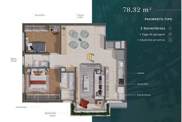 Apartamento 3 dormitórios à venda Tristeza Porto Alegre/RS