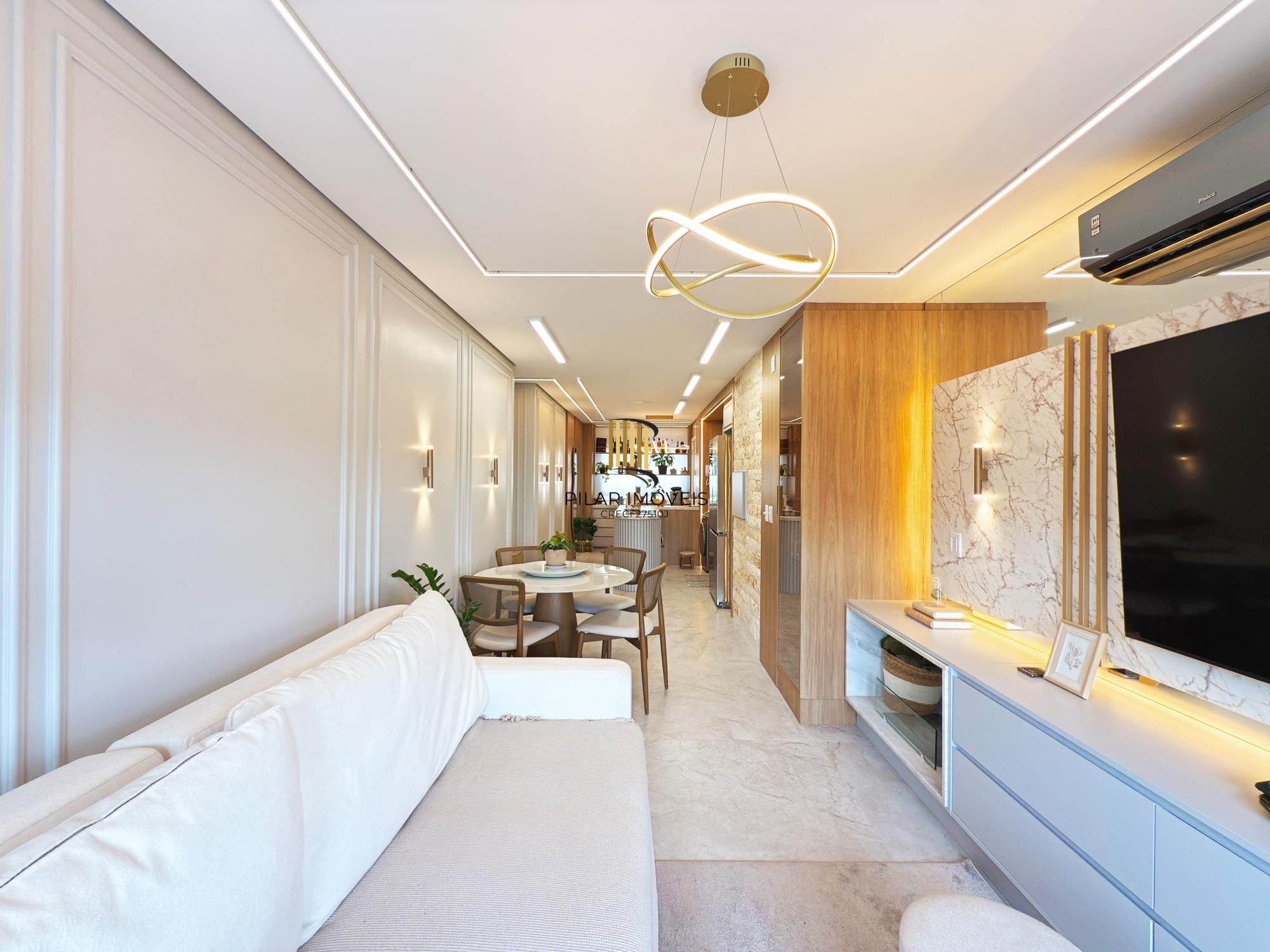 Apartamento novo semimobiliado no Cristal