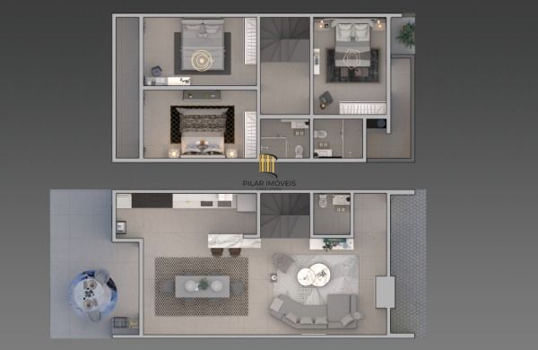 Casa Condominio em Porto Alegre, no bairro Campo Novo, com 3 dormitório(s), e 3 