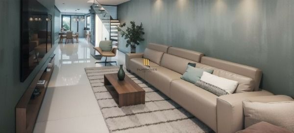 Casa em condomínio , nova , com fachada contemporânea , 3 suites , 2 vagas de ga