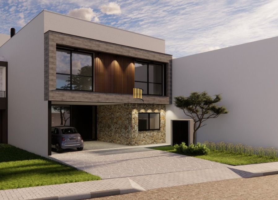 Excelente casa em condomínio com 3 suítes e 4 vagas, com 237,2m² de área privativa em terreno de 649,75m².
