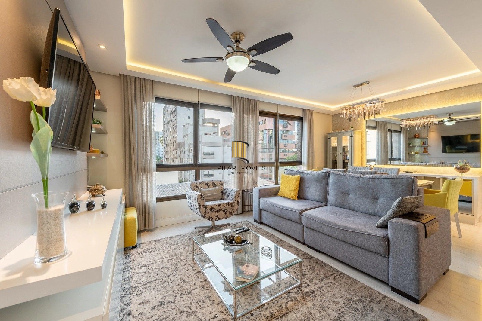 Menino Deus -apartamento 86,72m², 3 d, 1 suíte, 2 vagas- Infraestrutura completa