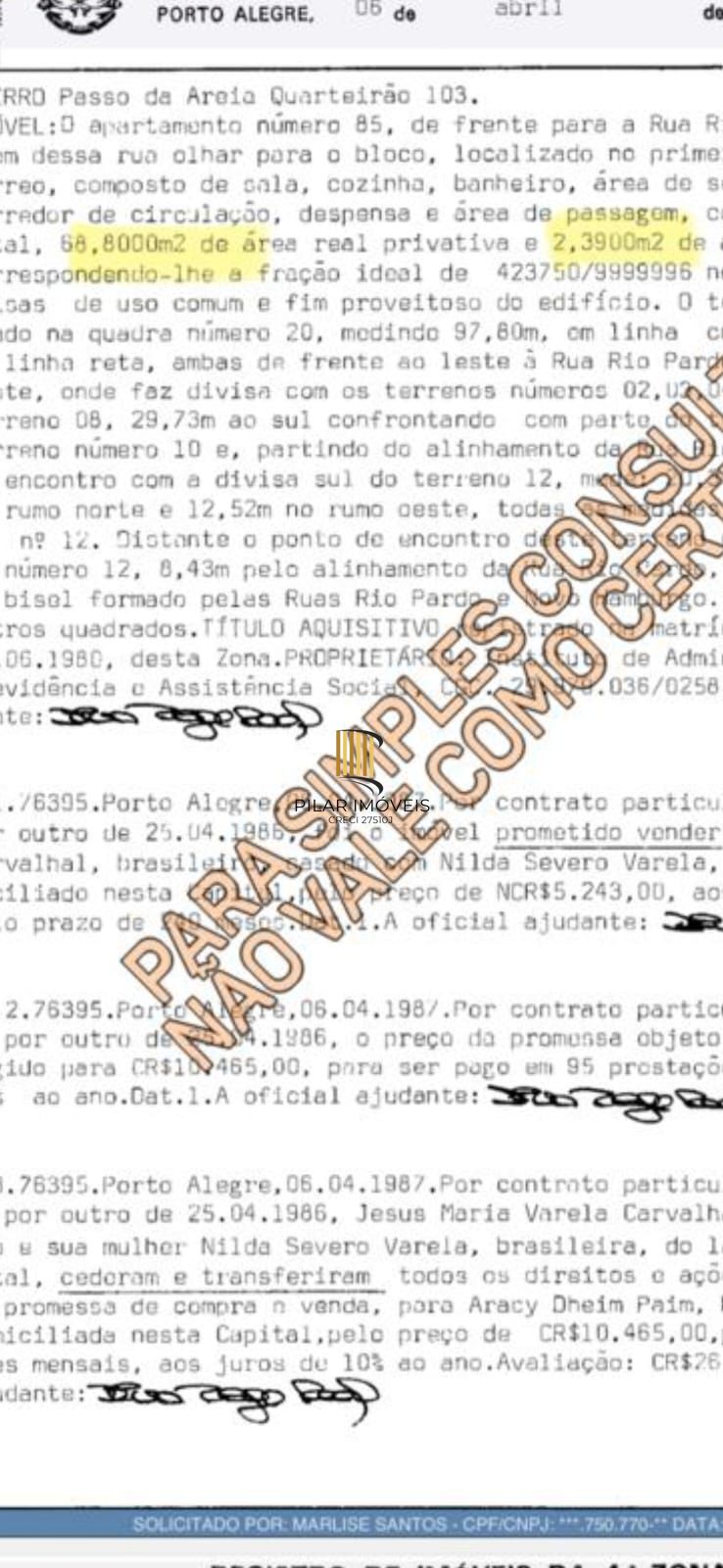 Apartamento desocupado e pronto para morar, 03 dormitórios, bairro IAPI