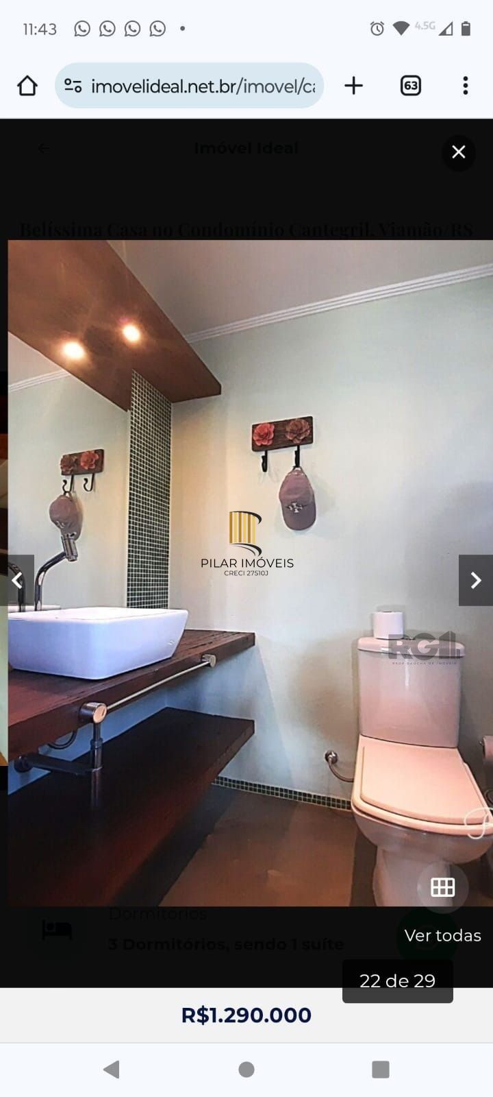 Casa 3 dormitórios no bairro São Lucas