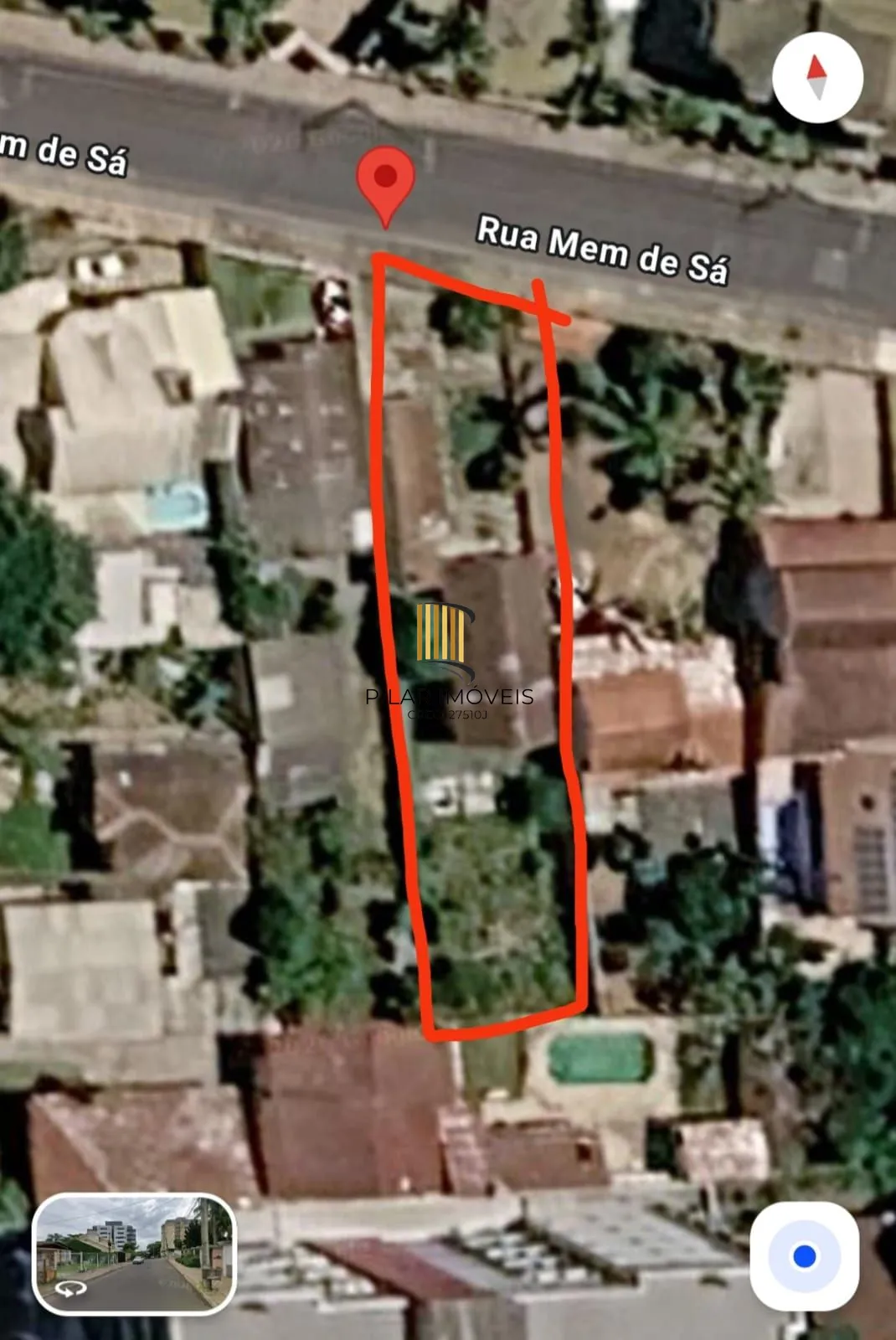 Excelente terreno em Canoas/Rua Mem de Sá/ 600m² - Pilar Imóveis