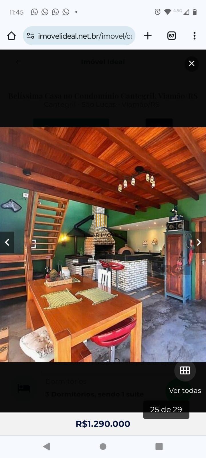 Casa 3 dormitórios no bairro São Lucas