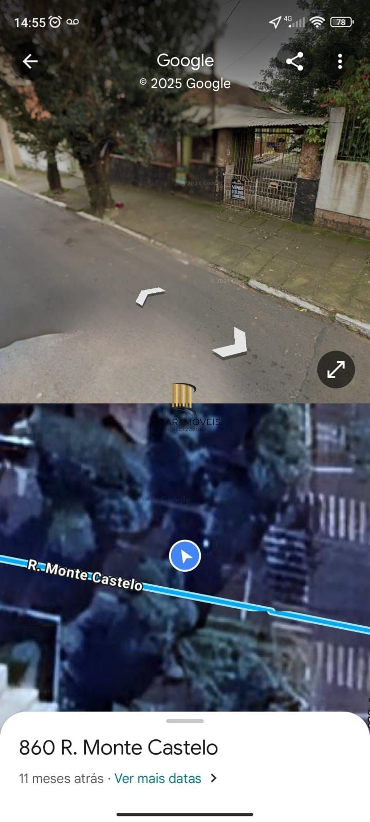 Terreno de esquina a venda na rua Monte Castelo/Canoas