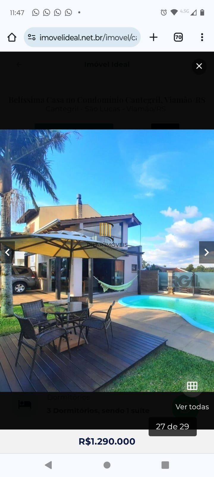 Casa 3 dormitórios no bairro São Lucas - Pilar Imóveis