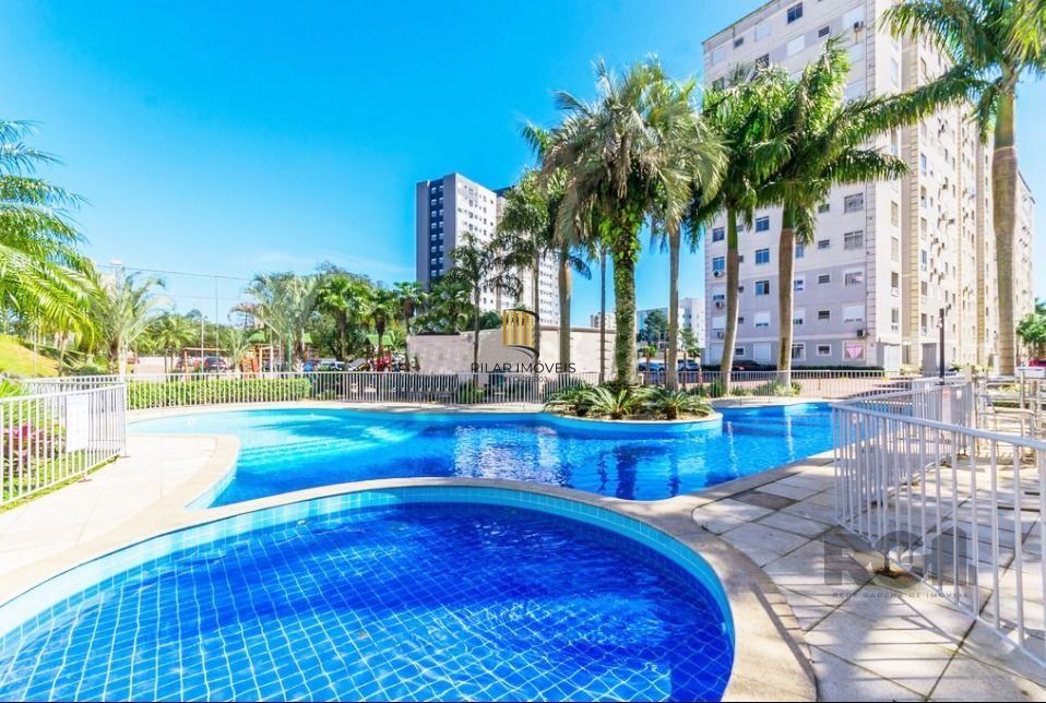 Apartamento com 2 quartos, sala, cozinha, sacada com churrasqueira e 1 vaga.