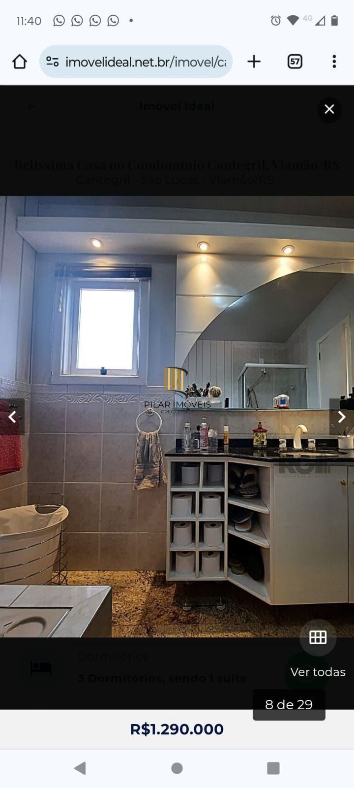 Casa 3 dormitórios no bairro São Lucas
