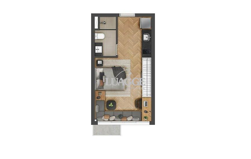 Flat/Apart Hotel à venda com 1 quarto, 27m² - Foto 2