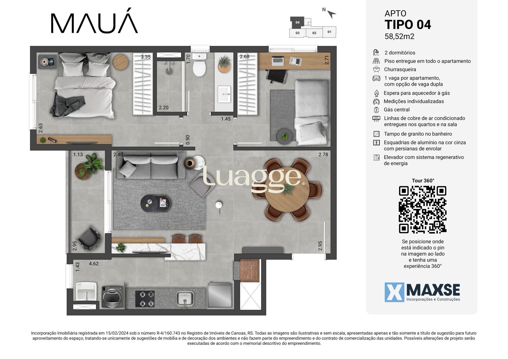 Apartamento, 2 quartos, 59 m² - Foto 3
