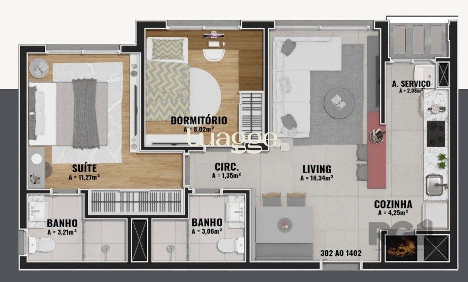 Apartamento, 2 quartos, 62 m² - Foto 16