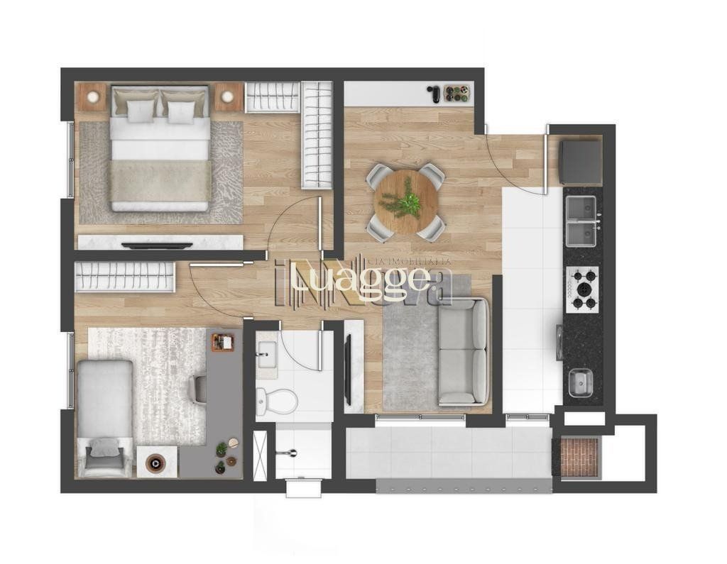 Apartamento à venda com 2 quartos, 52m² - Foto 4