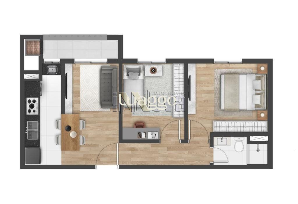 Apartamento à venda com 2 quartos, 52m² - Foto 2