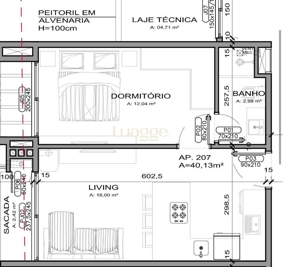 Apartamento, 1 quarto, 41 m² - Foto 16