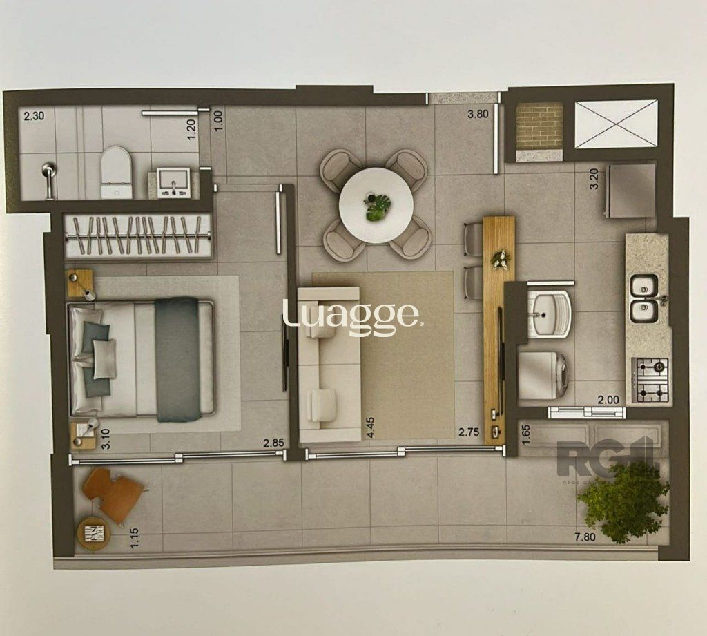 Apartamento, 1 quarto, 104 m² - Foto 2