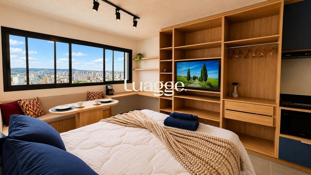 Studio, totalmente decorado e mobiliado na República, 574 - Cidade Baixa