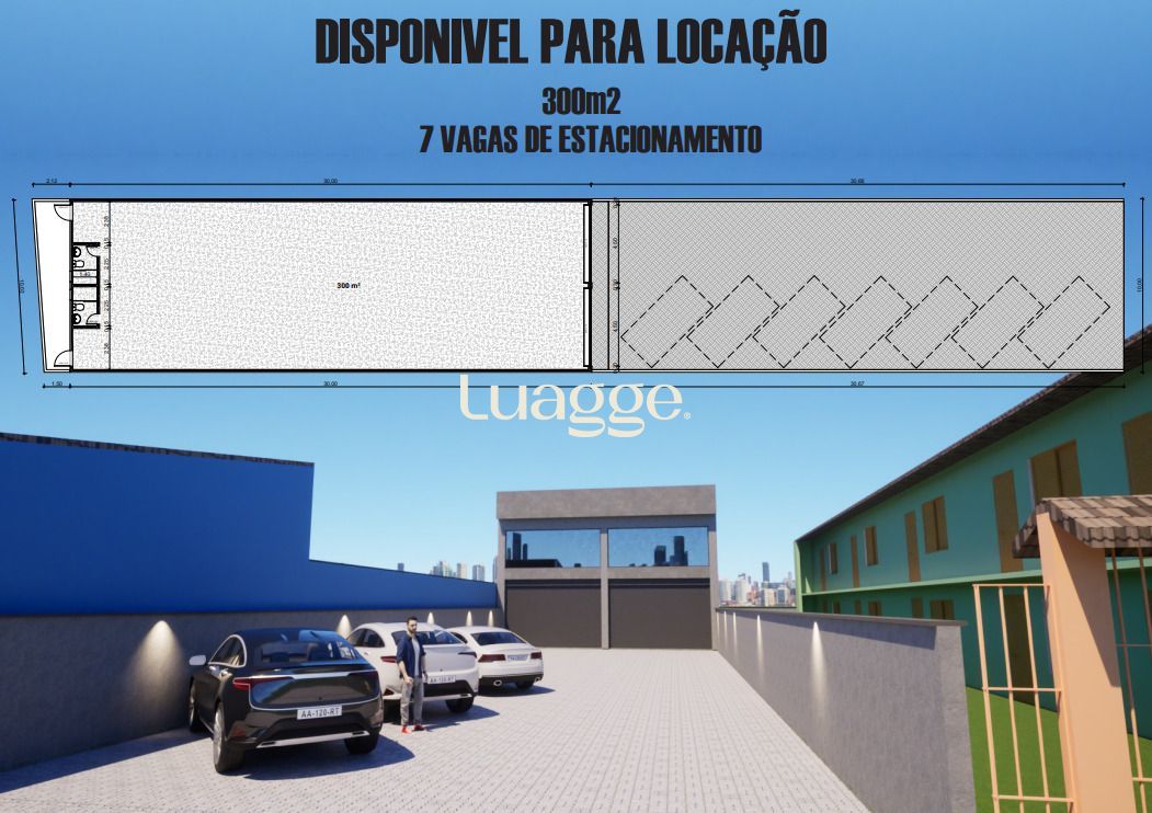Loja-Salão para alugar, 299m² - Foto 1