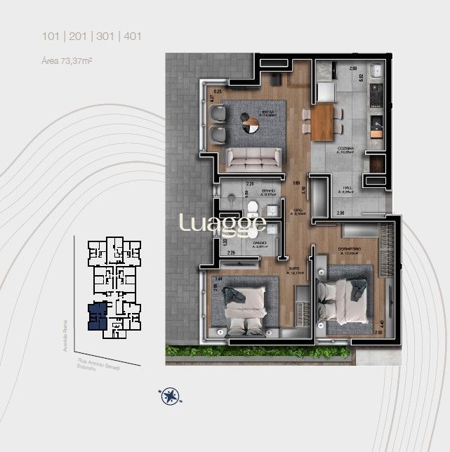 Apartamento, 2 quartos, 74 m² - Foto 12
