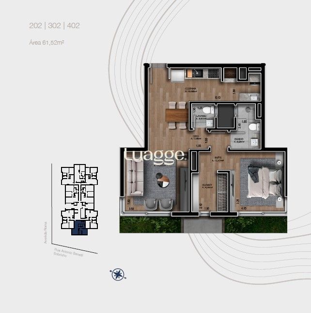 Apartamento, 1 quarto, 62 m² - Foto 5