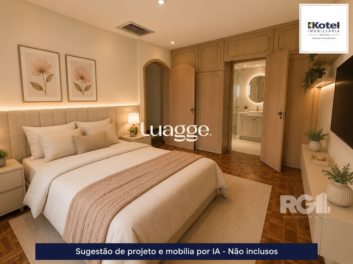 Sugestão de decoração por IA - Mobílias e projetos NÃO INCLUSOS