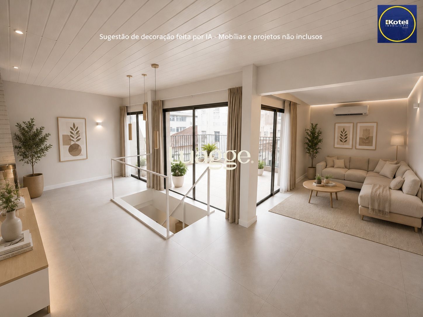 Sugestão de decoração por IA - Projeto e mobílias não inclusos