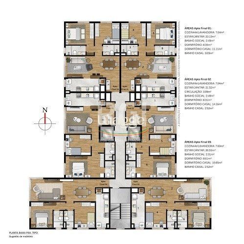 Apartamento à venda com 2 quartos, 68m² - Foto 5