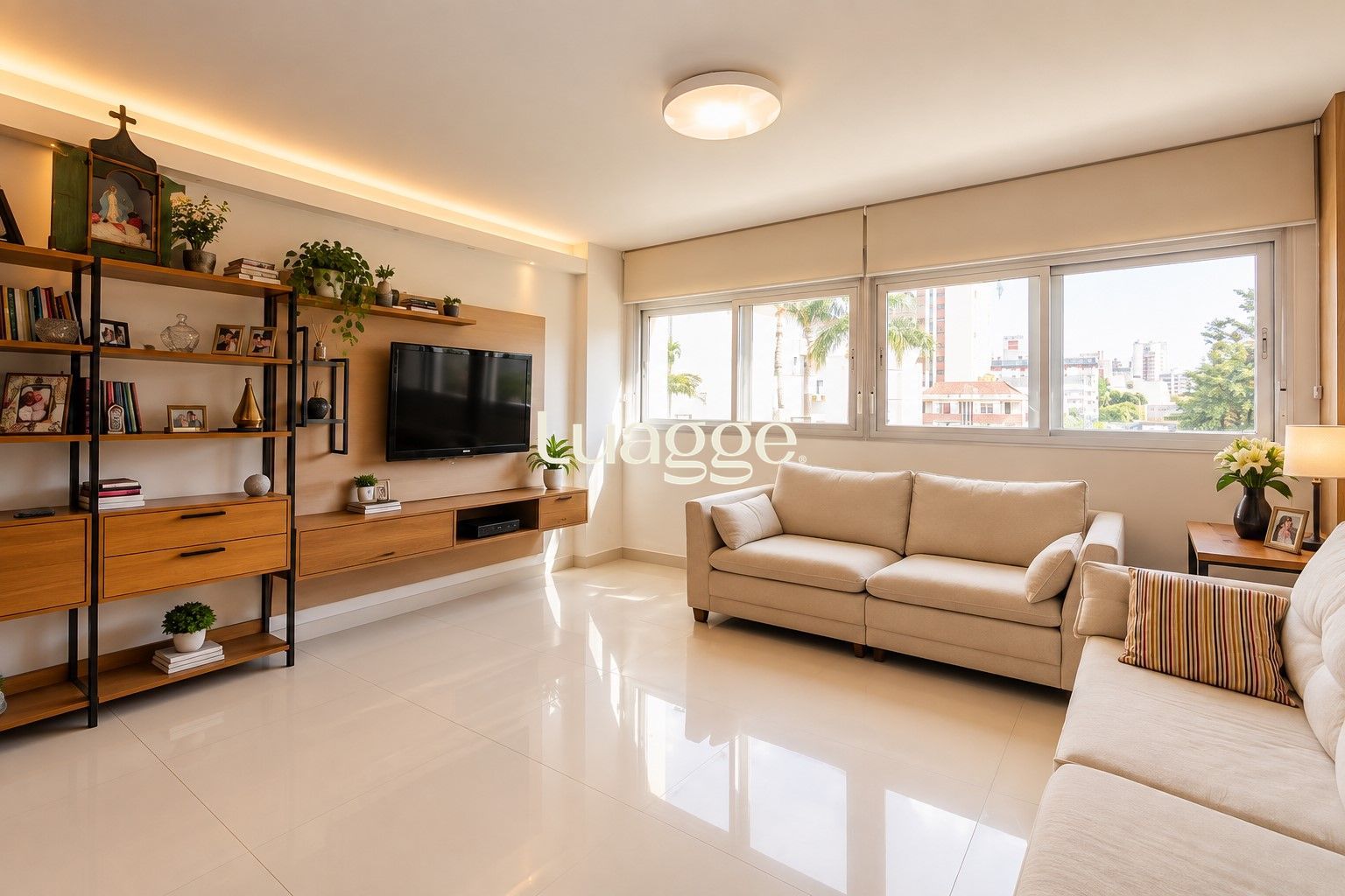 Apartamento 2 quartos, elevador e 1 vaga de garagem no Bairro Auxiliadora Poa.