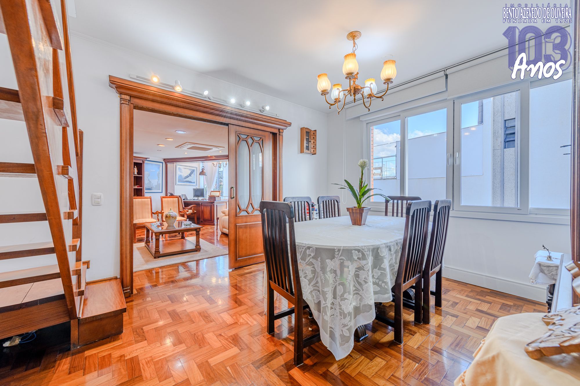 Sala de jantar- estar- Acesso à cobertura