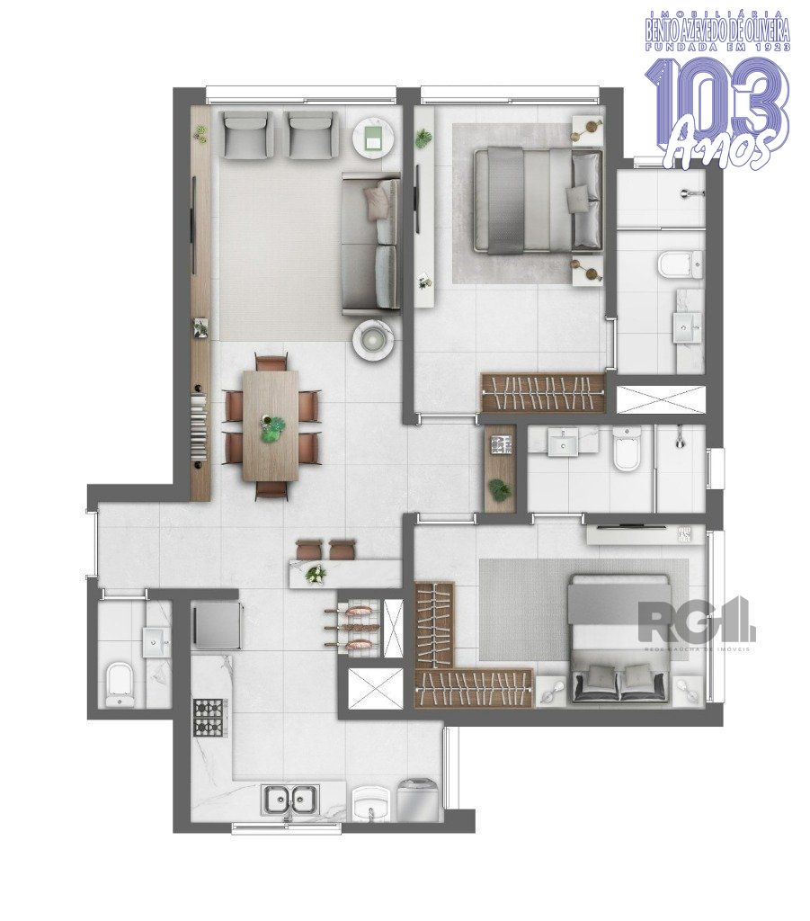 Apartamento, 1 quarto, 53 m² - Foto 21