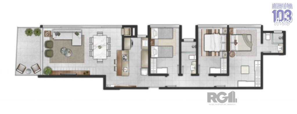 Apartamento, 3 quartos, 106 m² - Foto 8