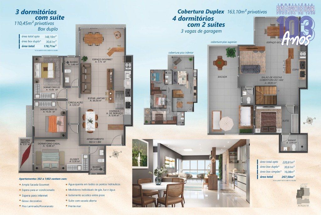 Cobertura, 3 quartos, 121 m² - Foto 5