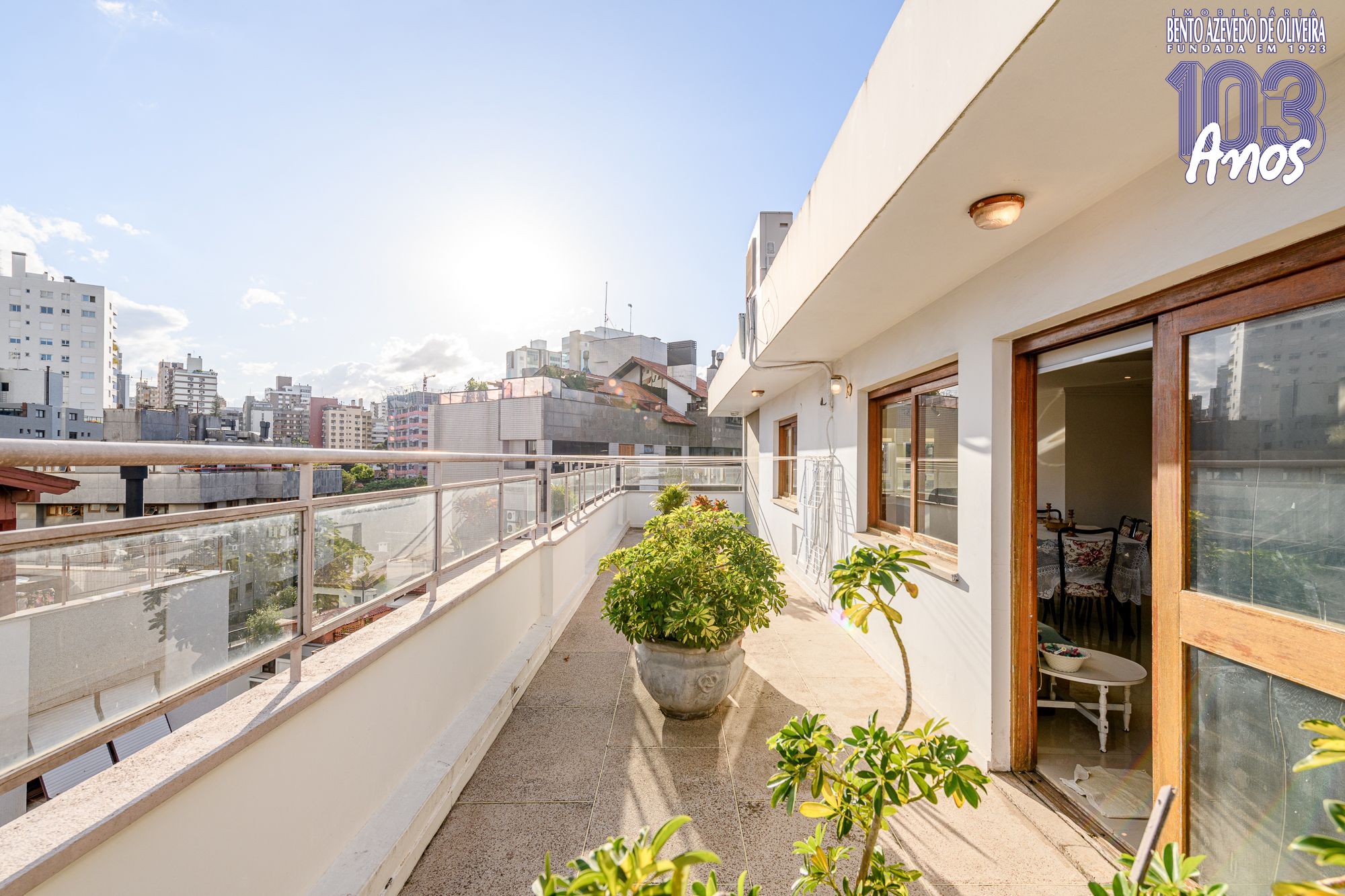 Circulação no terraço