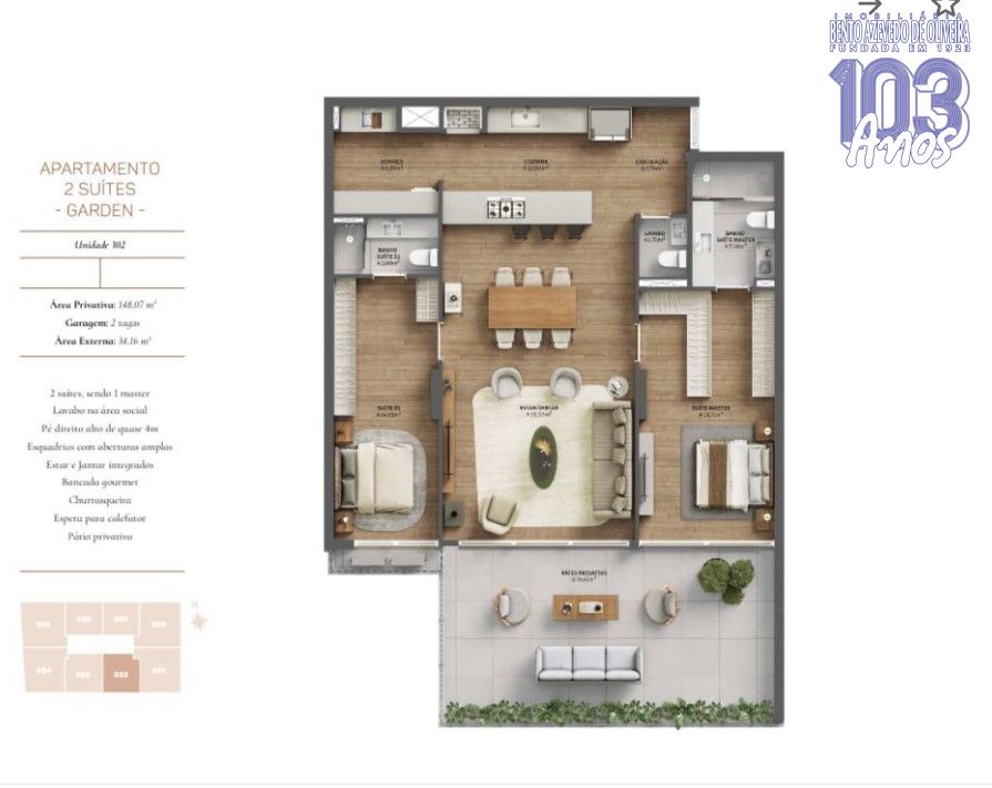 Apartamento, 2 quartos, 148 m² - Foto 17
