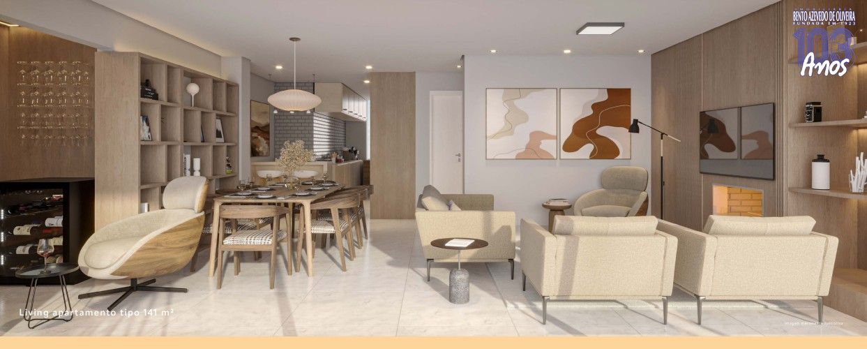 Apartamento, 3 quartos, 141 m² - Foto 1