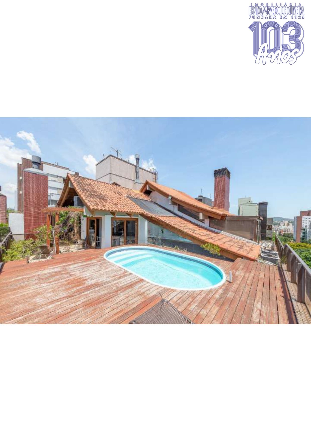 Terraço com piscina