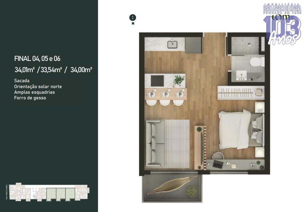 Apartamento, 1 quarto, 53 m² - Foto 20