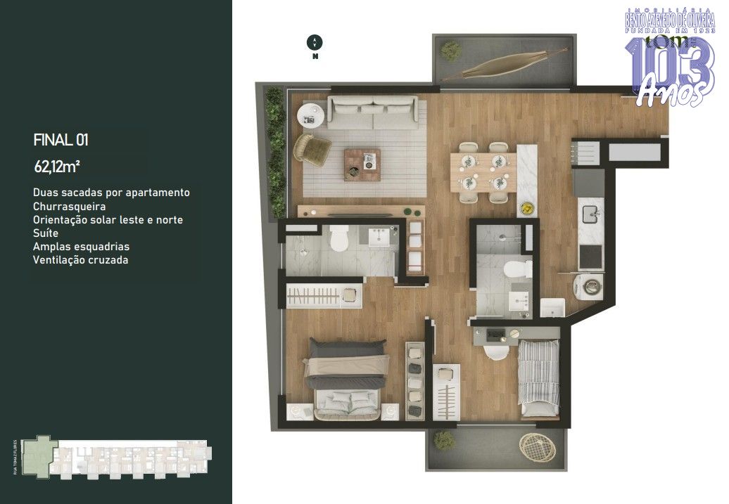 Apartamento, 1 quarto, 52 m² - Foto 17