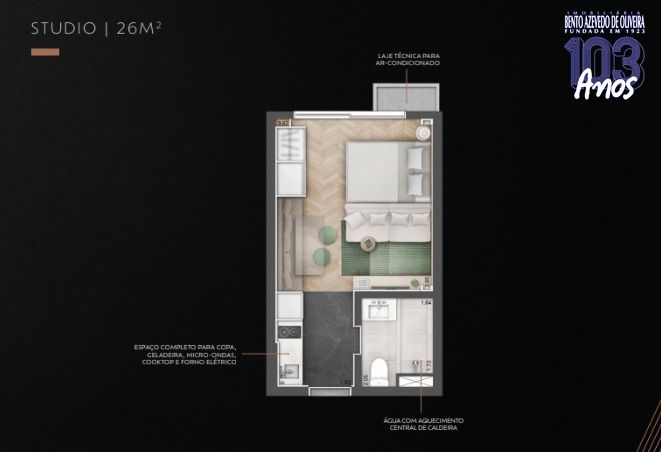 Apartamento, 1 quarto, 26 m² - Foto 14