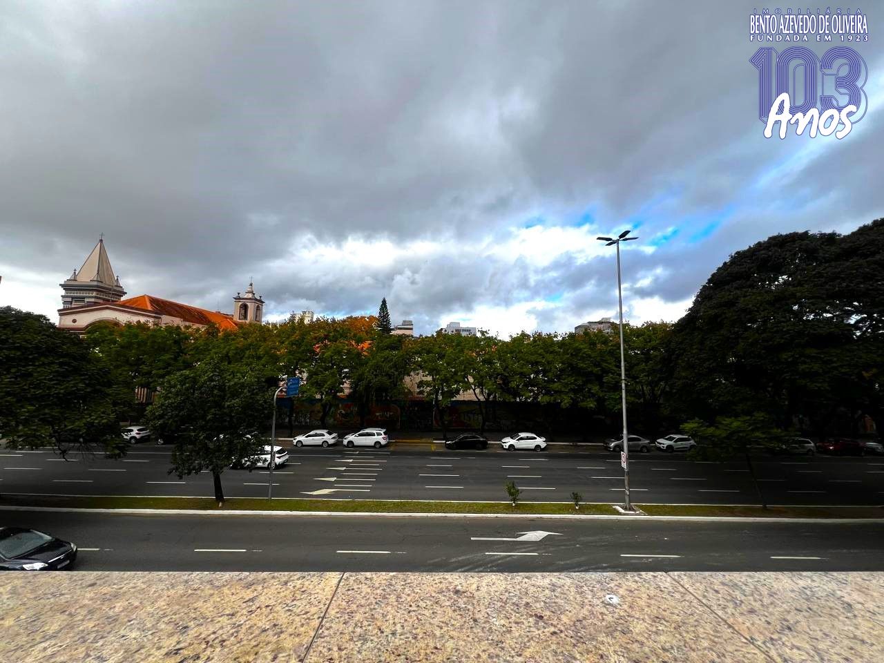 vista do garden do salão de festas